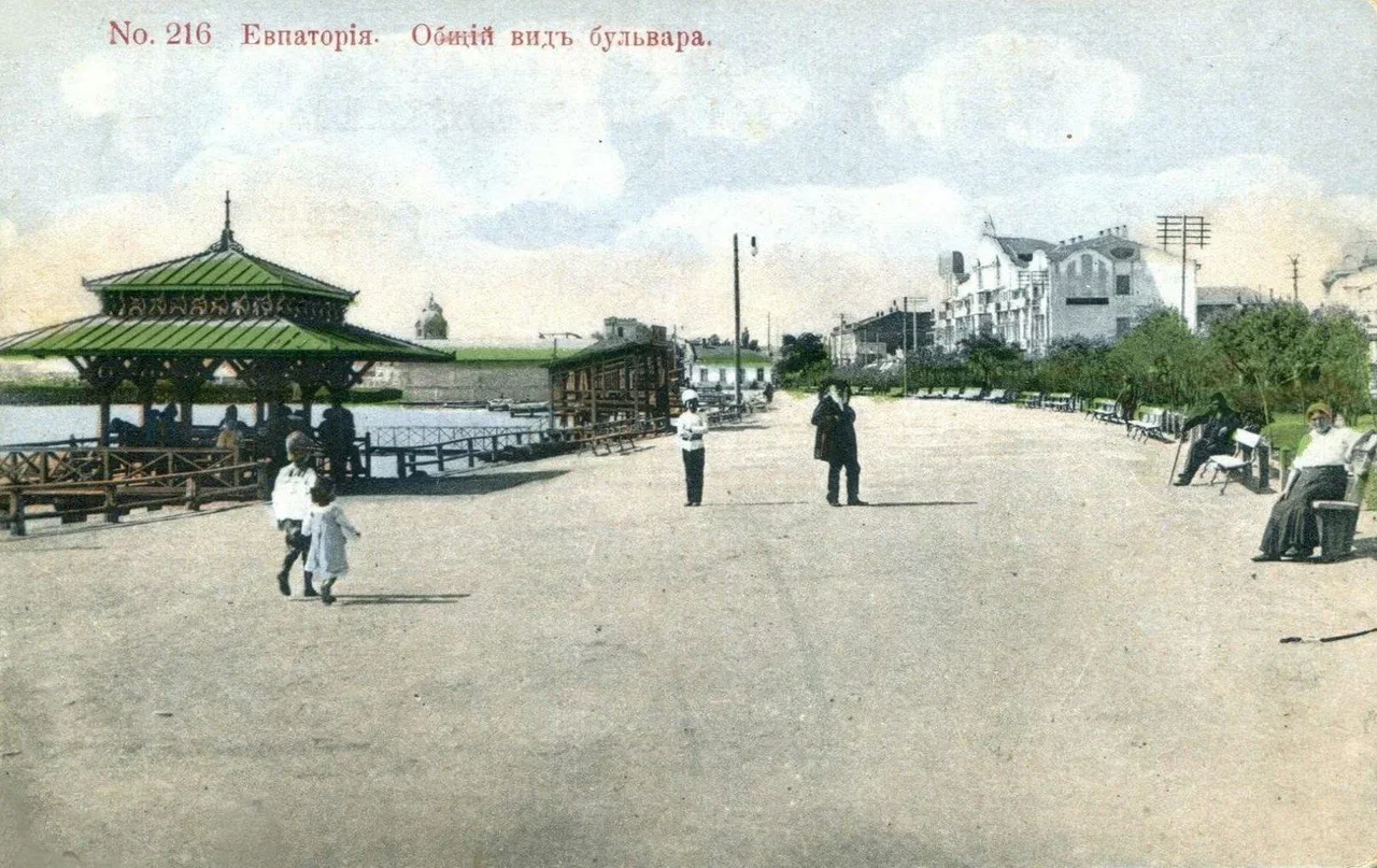 1905 г. Общий вид бульвара - набережная имени Терешковой